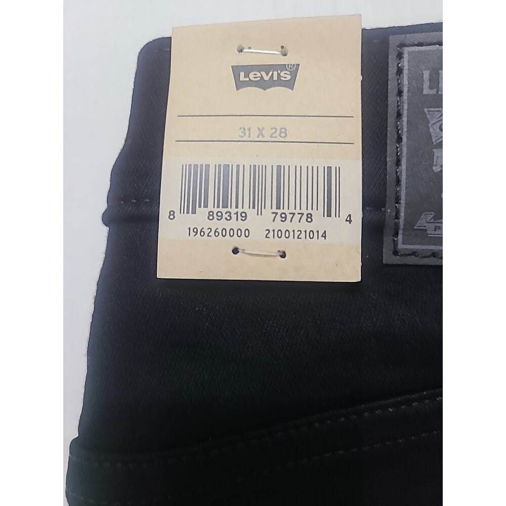 Levis 311 Shaping Skinny Jeans Stretch Modern Mid Rise Black Size 31 x 28 New - Picture 6 of 8